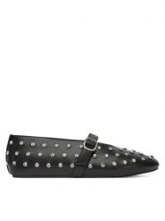 Badura Baleriny NASTU-D005-68-5 Czarny. Czarne baleriny damskie Badura, bez wzorów, ze skóry, bez obcasa. Za 279.99 zł.