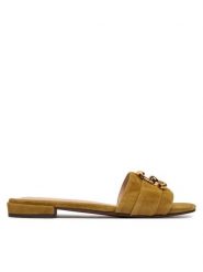 Coccinelle Klapki C-Me E4 SB2 17 01 01 Zielony. Zielone klapki damskie Coccinelle, bez wzorów, ze skóry, bez obcasa. Za 849.99 zł.