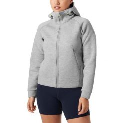 Sweter Damski Helly Hansen Hp Ocean FZ 2.0. Szare swetry damskie Helly Hansen, bez wzorów, bez kołnierzyka, bez ramiączek, bez kaptura. Za 559.00 zł.