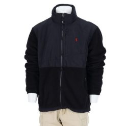 Second life - Kurtka polarowa męska Denali Polo Ralph Lauren - Stan bardzo dobry. Czarne kurtki męskie Ralph Lauren, l, bez wzorów, z polaru, eleganckie, bez kaptura. Za 383.36 zł.