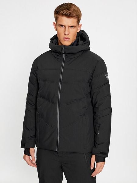 Rossignol Kurtka narciarska RLMMJ05 Czarny Standard Fit. Czarne kurtki męskie Rossignol, m, bez wzorów, z syntetyku, bez kaptura, narciarskie. Za 1,500.00 zł.