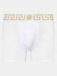 Versace Bokserki AU10028 1A10011 Biały. Białe bokserki męskie Versace, m, bez wzorów, z bawełny. Za 179.99 zł.