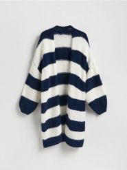 Długi kardigan - wielobarwny. Kardigany damskie Reserved, l, bez wzorów, z dzianiny, długie. Za 159.99 zł.