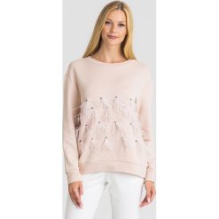 BLUZA TWINSET. Czerwone bluzy damskie Twinset, m, z aplikacjami, bez kaptura. Za 719.00 zł.