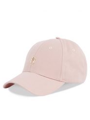 Tommy Hilfiger Czapka z daszkiem Elevated Chic Cap AW0AW17128 Różowy. Czerwone czapki i kapelusze damskie Tommy Hilfiger, bez wzorów, z bawełny. Za 129.99 zł.