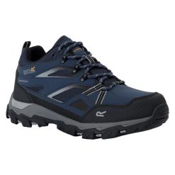 Męskie Buty Do Chodzenia Holcombe 3 Low. Niebieskie trekkingi męskie Regatta, trekkingowe. Za 378.99 zł.