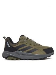 Adidas Trekkingi Terrex Anylander Leather Hiking KJ5211 Zielony. Zielone trekkingi męskie Adidas, trekkingowe. Za 399.99 zł.
