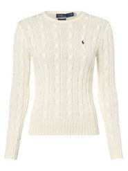 Polo Ralph Lauren Sweter Kobiety Bawełna beżowy, XL. Brązowe swetry damskie Polo Ralph Lauren, xl, bez wzorów, z bawełny, bez kołnierzyka, bez ramiączek, bez kaptura. Za 999.95 zł.