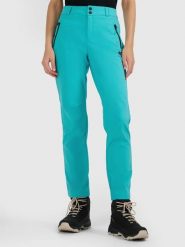 SPODNIE TREKKINGOWE DAMSKIE 4F SOFTSHELL Z MEMBRANĄ TFTRF0988 XS. Niebieskie spodnie sportowe damskie 4f, l, bez wzorów, z softshellu, trekkingowe. Za 299.99 zł.