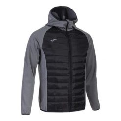Kurtka wodoodporna z kapturem Joma Berna III. Czarne kurtki męskie Joma, m, bez wzorów, z materiału, z kapturem. Za 179.99 zł.