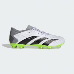 Buty do piłki nożnej do dorosłych Adidas Predator Accuracy.3 L FG. Białe obuwie sportowe damskie Adidas, bez wzorów, z materiału, do piłki nożnej. Za 299.00 zł.