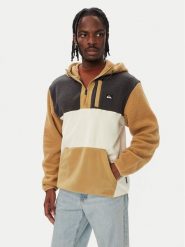 Quiksilver Polar EQYPF03073 Beżowy Comfort Fit. Brązowe bluzy męskie Quiksilver, m, bez wzorów, z polaru, bez kaptura. Za 389.99 zł.
