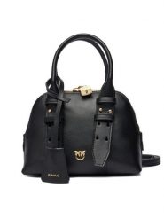 PINKO Torebka Bowling Bag Zip Mini AI 25-26 PLTT 105333 A0QO Czarny. Czarne torebki do ręki damskie Pinko, bez wzorów, ze skóry, bez dodatków. Za 1,529.00 zł.
