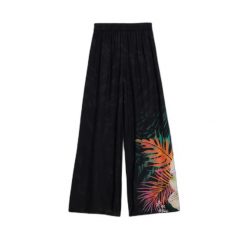 Spodnie damskie Desigual Daikiri. Czarne spodnie materiałowe damskie Desigual, l, bez wzorów. Za 340.05 zł.