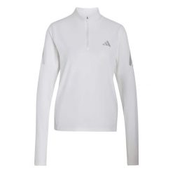 Damska koszulka z długim rękawem i zamkiem błyskawicznym 1/4 adidas Iconic Adi36. Białe koszulki sportowe damskie Adidas, l, bez wzorów, z materiału, bez kołnierzyka, bez ramiączek, do biegania. Za 238.00 zł.