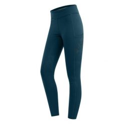 Thermalne legginsy jeździeckie z polaru dla kobiet ELT Rica. Niebieskie legginsy damskie ELT, l, bez wzorów, z dzianiny, do jazdy konnej. Za 287.50 zł.