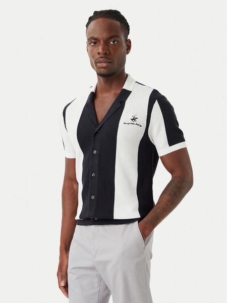 Beverly Hills Polo Club Koszula M7613-HR Biały Regular Fit. Białe koszule męskie Beverly Hills Polo Club, m, bez wzorów, bez kołnierzyka, bez ramiączek. Za 279.99 zł.