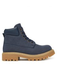 Tommy Hilfiger Trapery T3X5-34125-1269 D Granatowy. Niebieskie buty zimowe chłopięce Tommy Hilfiger, bez wzorów, ze skóry, bez zapięcia. Za 389.99 zł.