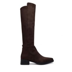 Kozaki MICHAEL Michael Kors. Brązowe kozaki damskie MICHAEL Michael Kors, bez obcasa, na płaskiej podeszwie. Za 879.99 zł.
