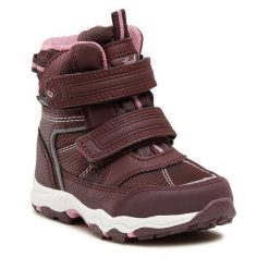 Śniegowce Leaf. Fioletowe buty zimowe dziewczęce Leaf, bez zapięcia. Za 369.99 zł.