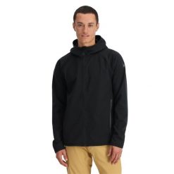 Softshell męski Spyder Gridweb ShellFleece Hoodie. Czarne kurtki męskie Spyder, l, bez wzorów, z softshellu, sportowe, bez kaptura. Za 869.99 zł.