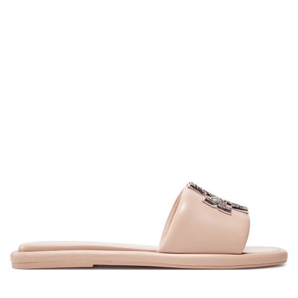 Klapki Tory Burch. Czerwone klapki damskie Tory Burch, bez wzorów, sportowe, bez obcasa. Za 899.99 zł.