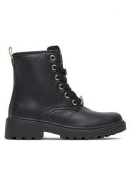 Geox Kozaki J Casey J5620B 000BC C9999 S Czarny. Czarne buty zimowe dziewczęce Geox, bez wzorów, ze skóry, bez zapięcia. Za 289.99 zł.