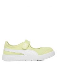 Puma Baleriny Courtflex v3 Lina V PS 400578 06 Żółty. Żółte baleriny dziewczęce Puma, bez wzorów, z materiału, bez zapięcia. Za 169.99 zł.