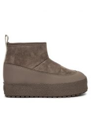 Tretorn Śniegowce Alunda Hybrid Jr Khaki. Brązowe buty zimowe dziewczęce Tretorn, bez wzorów, z materiału, bez zapięcia. Za 459.99 zł.