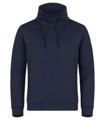 Clique Bluza Hobart z wysokim kołnierzem, tkanina air-layer - Dark Navy. Niebieskie bluzy męskie CLIQUE, m, bez wzorów, z elastanu, bez kaptura. Za 200.51 zł.