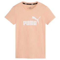 T-shirt Damski Logo Essential. Brązowe t-shirty damskie Puma, xl, bez wzorów, casualowe, bez kołnierzyka. Za 128.99 zł.