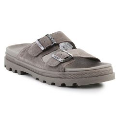 Klapki Palladium Dunelite Riviera Sde 74455-276-M szare. Szare klapki damskie bez wzorów, eleganckie, bez obcasa. Za 531.19 zł.