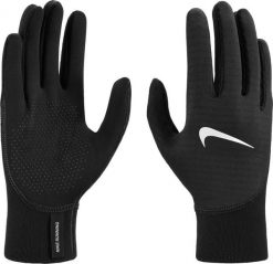 Nike Damskie Rękawice W Therma-fit Pacer Sphere Midweight Rg black/black/silver rozmiar M. Czarne rękawiczki damskie Nike, bez wzorów, sportowe. Za 204.33 zł.