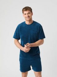 Bjorn_borg BORG TOWELING T-SHIRT w kolorze GIBRALTAR SEA. Niebieskie t-shirty męskie Björn Borg, m, bez wzorów, klasyczne, bez kołnierzyka. Za 319.50 zł.