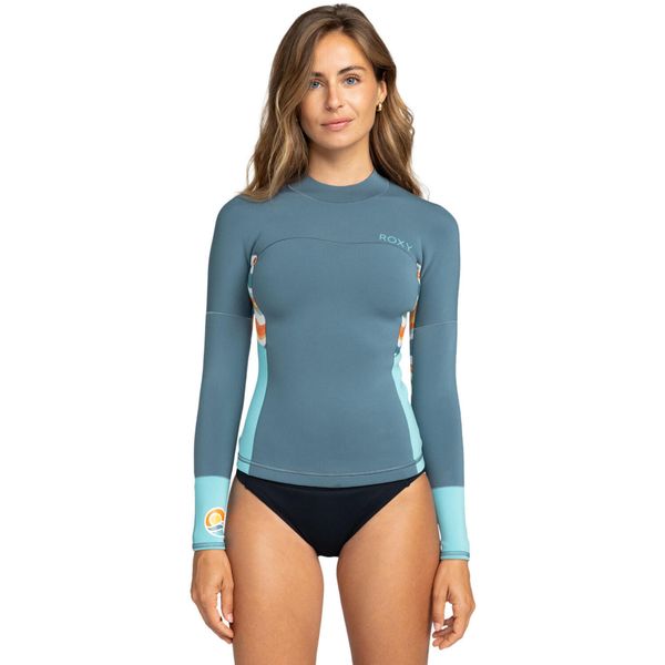Długi rękaw pianki dla Kobiety 1MM SWELL SERIES Niebieski. Niebieskie koszulki sportowe damskie Roxy, s, bez wzorów, z elastanu, bez kołnierzyka, bez ramiączek. Za 539.99 zł.