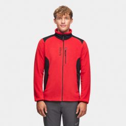 Bluza polarowa turystyczna męska Alpinus Caen II 100. Czarne bluzy męskie Alpinus, l, bez wzorów, z polaru, bez kaptura. Za 349.00 zł.