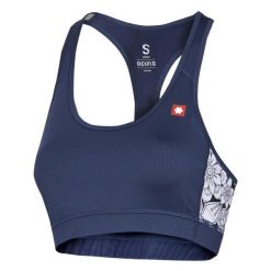 Biustonosz dla kobiet Ocun Misty sargasso. Niebieskie biustonosze Ocun, bez wzorów, z materiału. Za 230.50 zł.