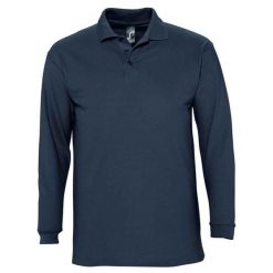 Koszulka Polo Z Długim Rękawem Dla Dorosłych Unisex Winter II. Niebieskie koszule damskie SOL'S, m, bez wzorów, casualowe, bez kołnierzyka, bez ramiączek. Za 107.99 zł.