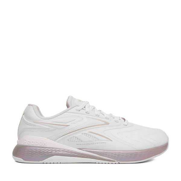 Buty na siłownię Reebok. Białe obuwie sportowe damskie Reebok, bez wzorów, na fitness i siłownię. Za 373.99 zł.