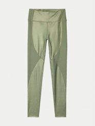 4F Legginsy 4FWAW24TFTIF269 Khaki Slim Fit. Brązowe legginsy damskie 4f, m, bez wzorów, z syntetyku, na fitness i siłownię. Za 119.99 zł.