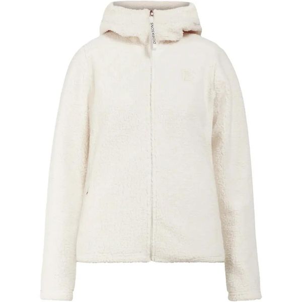 Damska bluza z kapturem full zip Didriksons Anniken. Białe bluzy damskie Didriksons, na zimę, s, bez wzorów, z materiału, z kapturem. Za 349.60 zł.