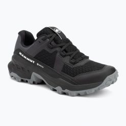 Buty turystyczne damskie Mammut Girun II Low GTX. Czarne obuwie sportowe damskie Mammut, bez wzorów, trekkingowe. Za 539.99 zł.