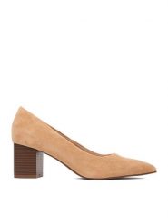 JENNY Czółenka CEO-R26SS09209 Beżowy. Brązowe czółenka damskie Jenny, bez wzorów, z materiału, bez obcasa, bez zapięcia. Za 129.99 zł.