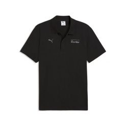 Męska koszulka polo Porsche Legacy Essentials PUMA. Czarne koszulki polo męskie Puma, m, bez wzorów, sportowe, bez ramiączek. Za 199.00 zł.