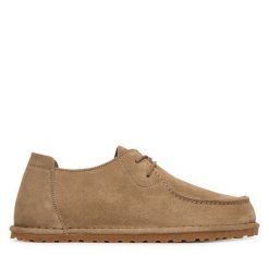 Półbuty Birkenstock. Brązowe półbuty na co dzień męskie Birkenstock, bez zapięcia. Za 719.99 zł.