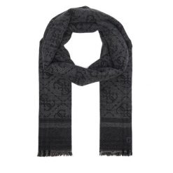 Szalik Guess. Czarne szaliki i chusty damskie Guess, z aplikacjami. Za 234.99 zł.