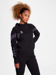 Bluza z kapturem dla kobiet Hummel Travel. Czarne bluzy damskie Hummel, na wiosnę, uniwersalny, bez wzorów, z bawełny, z kapturem. Za 186.70 zł.