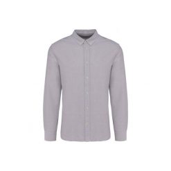 Koszula z długim rękawem Kariban Premium Oxford. Szare koszule męskie KARIBAN, l, bez wzorów, bez kołnierzyka, bez ramiączek. Za 342.00 zł.