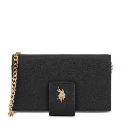 Torebka U.S. Polo Assn. Czarne listonoszki damskie U.S. Polo Assn., bez wzorów, bez dodatków. Za 132.99 zł.