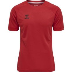 Koszulka do piłki nożnej męska Hummel hml LEAD. Czerwone koszulki sportowe męskie Hummel, na lato, m, bez wzorów, bez kołnierzyka, bez ramiączek, do piłki nożnej. Za 149.75 zł.